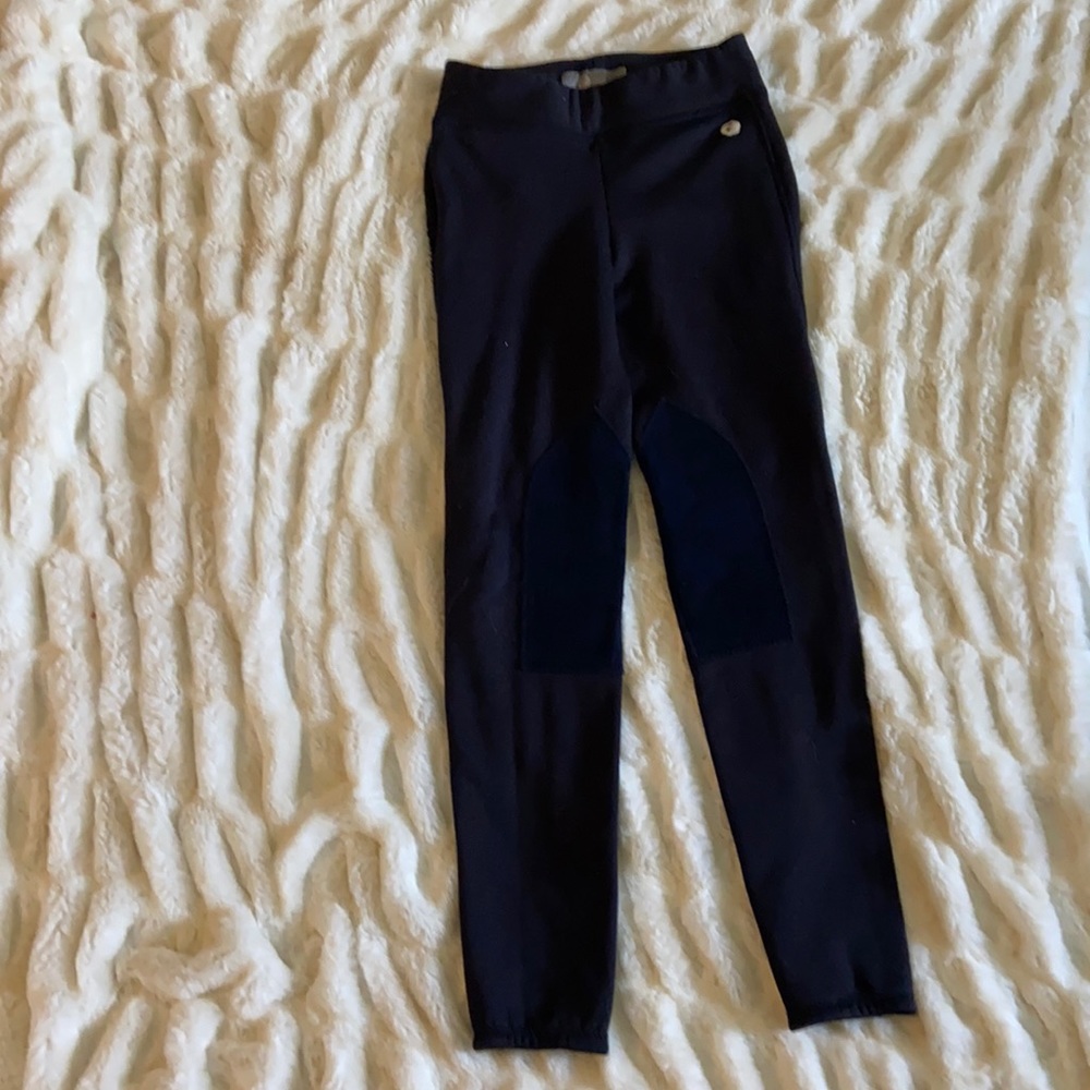 Fleece lined horse back riding pant.